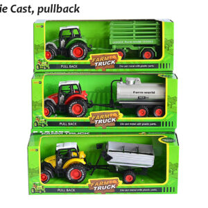 Traktor med släp metall