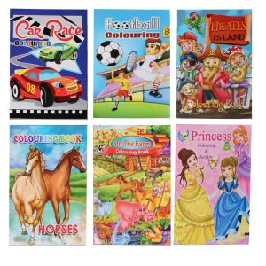 Målarbok A4 6 sort 24 sidor