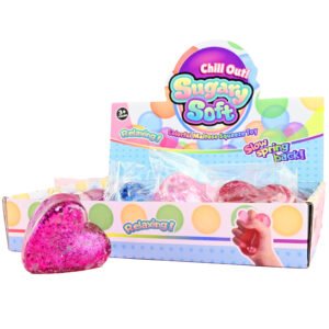 Squeeze super stretchy glitter hjärta